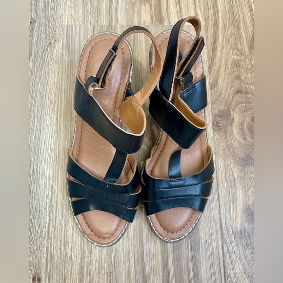 Dr. Scholl's Crystal Black Sandal Heels Size 7.5 - Picture 5 of 5